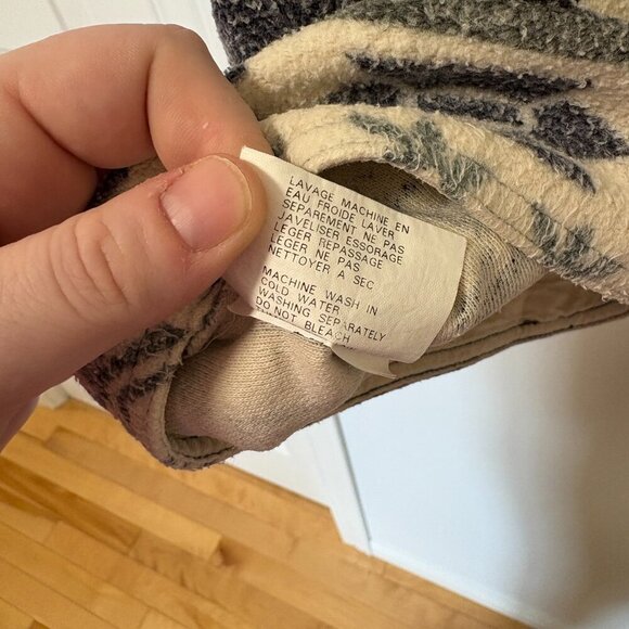 Vintage Union Garment Sweater Vest Size M Made in Hong Kong Patterned Cotton - Picture 11 of 11